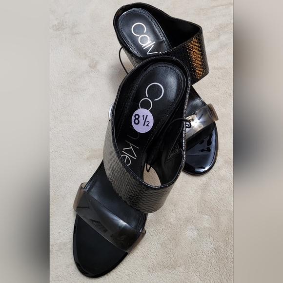 CALVIN KLEIN high Heels in color black,  US 8.5,  NEW - Picture 7 of 10